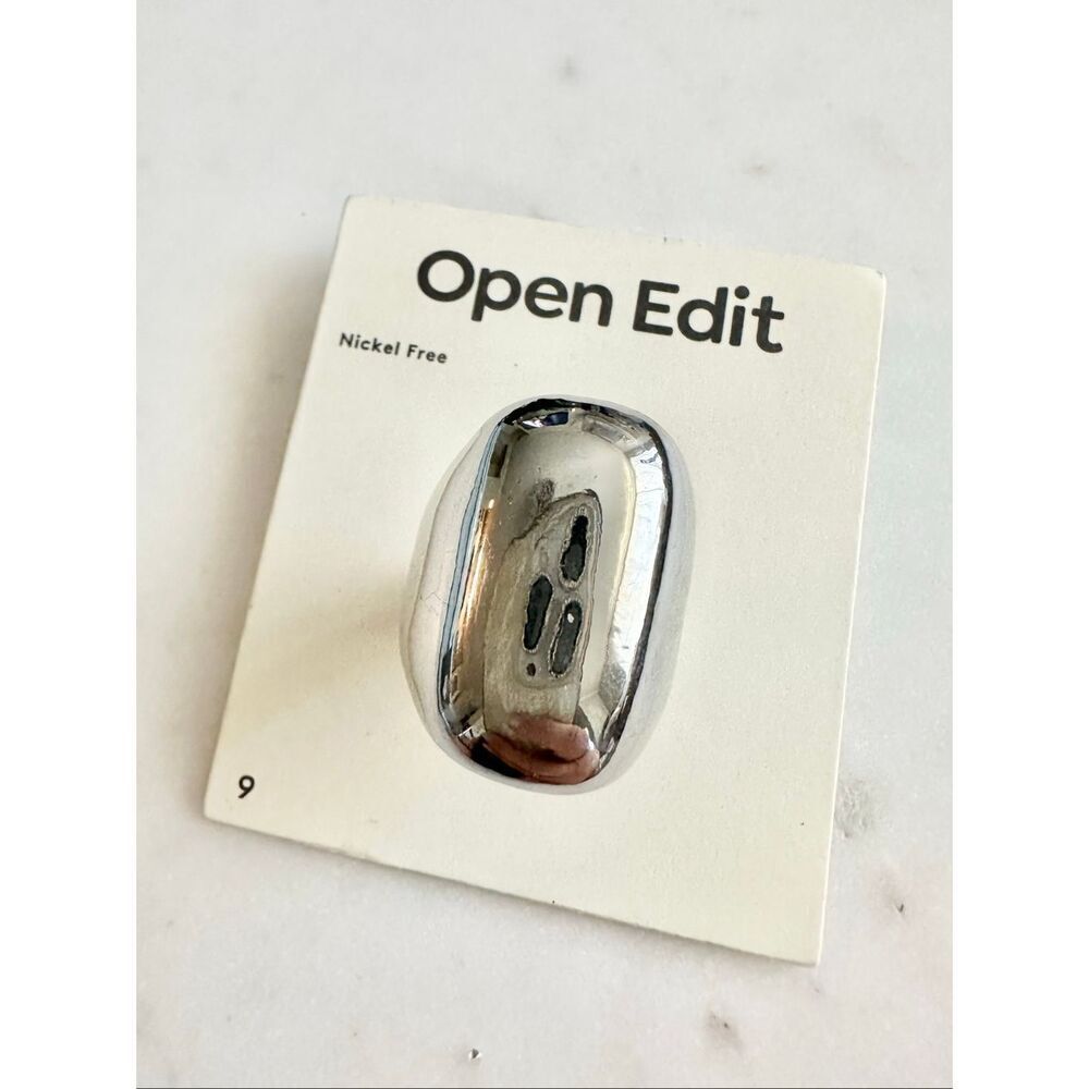 Open edit silver sleep ring size 9